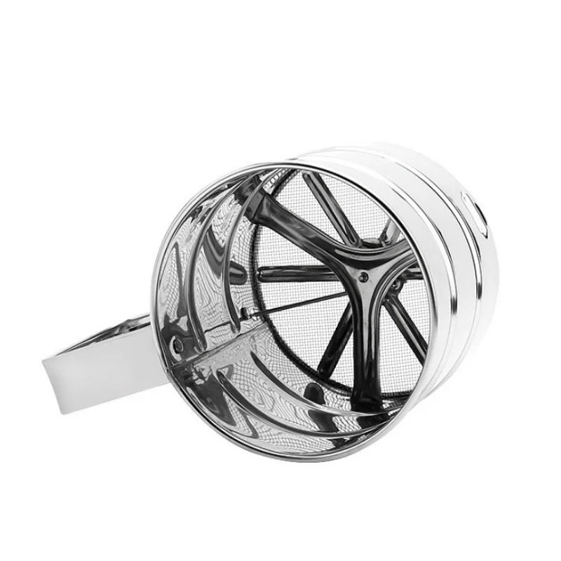 1 Pcs Hand-held Small Flour Sieve Baking Utensils Stainless Steel Hand-held Flour Sieve Cup Stainless Steel Powder Sieve