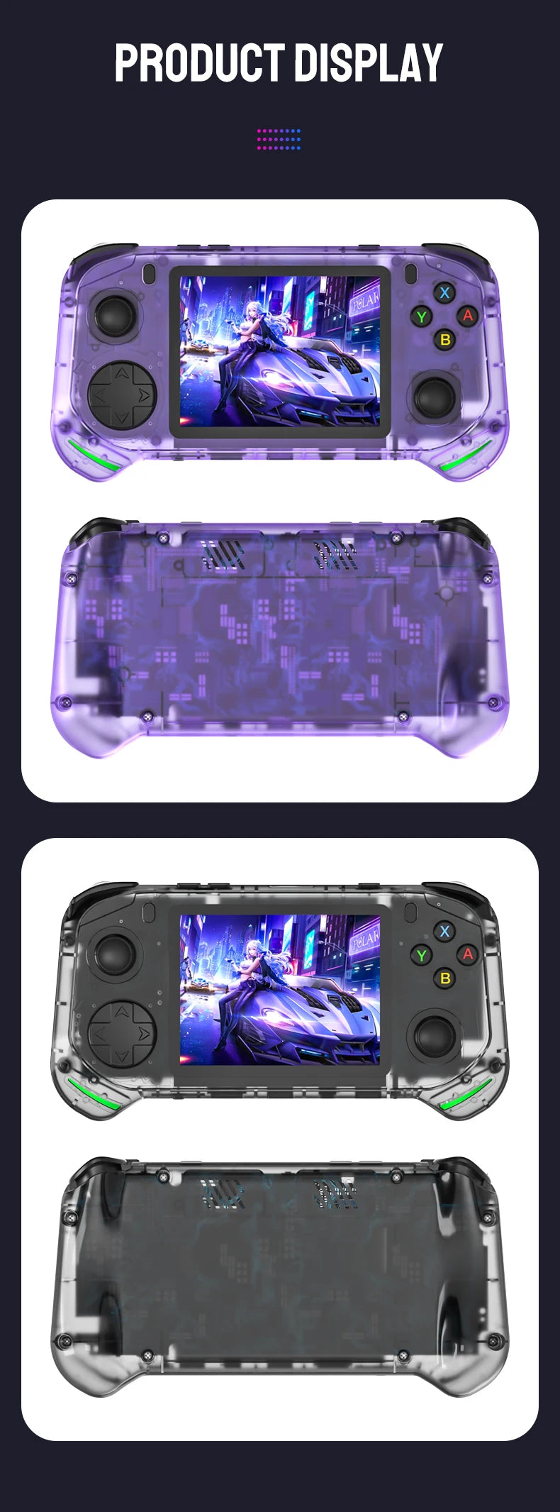 RX6H Retro Handheld Gaming Console | 3.5" IPS Screen, Linux Emulation System
