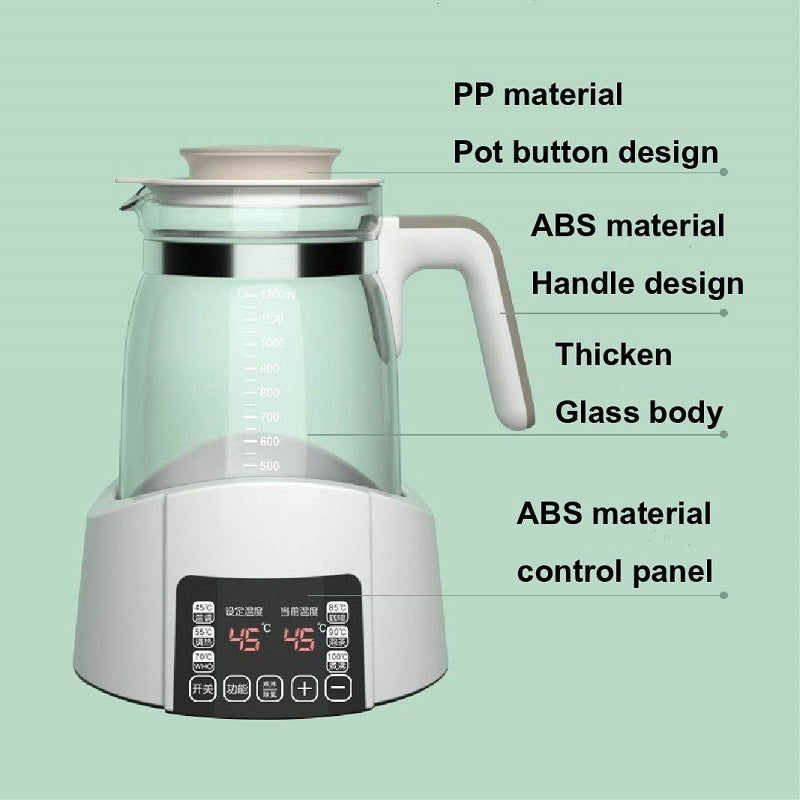 1.2L Infant Thermostatic Milk Regulator Kettle Hot Water Smart Insulation Pot Automatic Milk Warming Warm Milk Milk Powder GL41