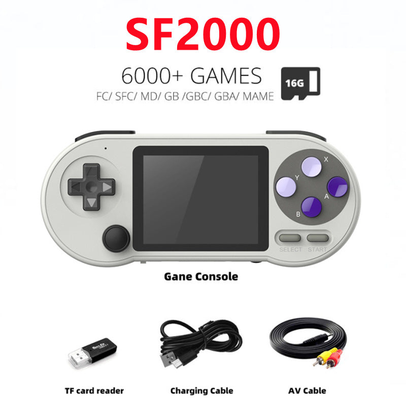 SF2000 Retro Handheld Gaming Console - Mini Arcade