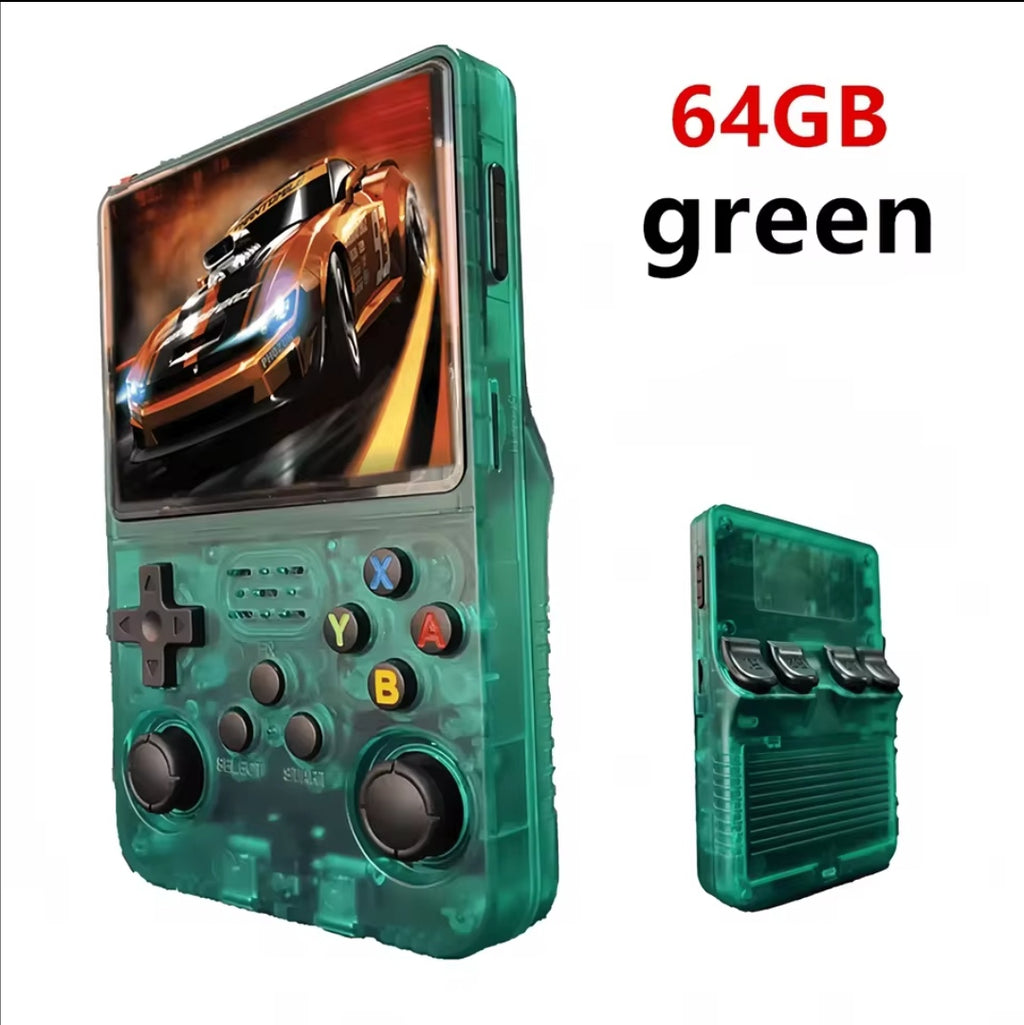 Retro R36S Handheld Gaming Console | 3.5" IPS Screen, Linux Emulation System, 64GB/128GB
